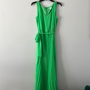 Chiffon sleeveless strap maxi dress
